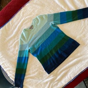 Charter Club cashmere sweater, small. Teal/blue/green